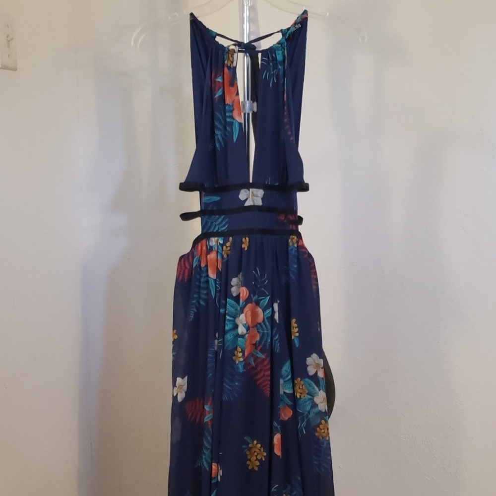 Dark blue maxi dress